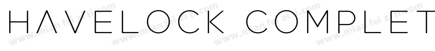 Havelock Complete Bo字体转换